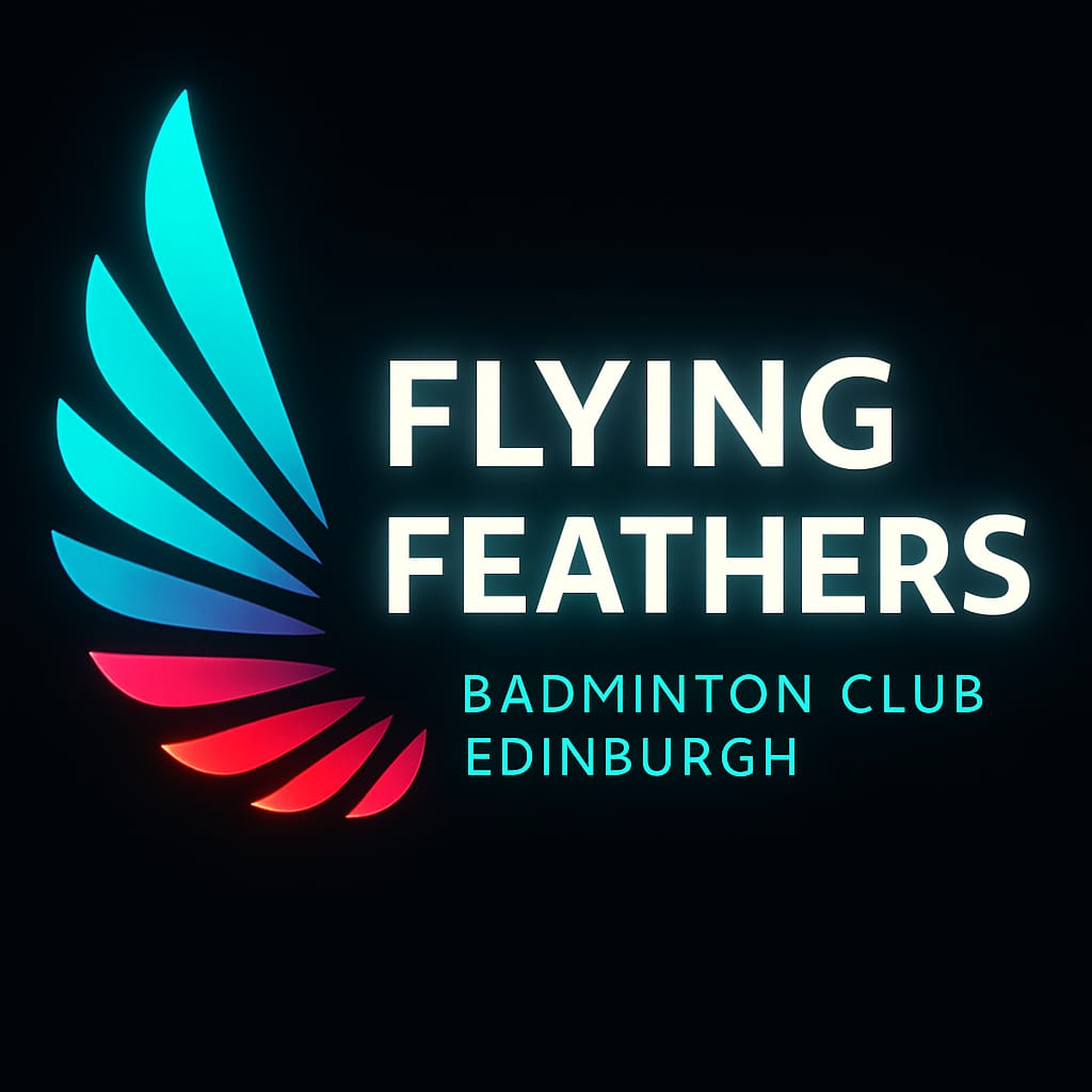 Flying Feathers Badminton Club Logo